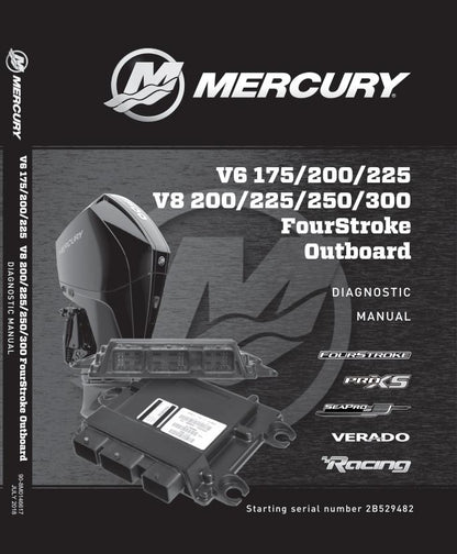 Mercury 175 200 225 250 300 SeaPro Pro XS Diagnostic Manual | 2016-2020 V6 V8 FourStroke | Instant Digital Download | PDF Outboard Service Manual | 2016-2020 - sample page 2
