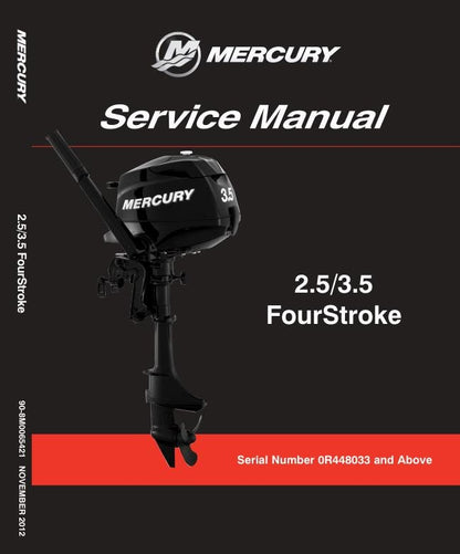 Mercury FourStroke 2.5 3.5 Outboard Service Manual factory service manual title page