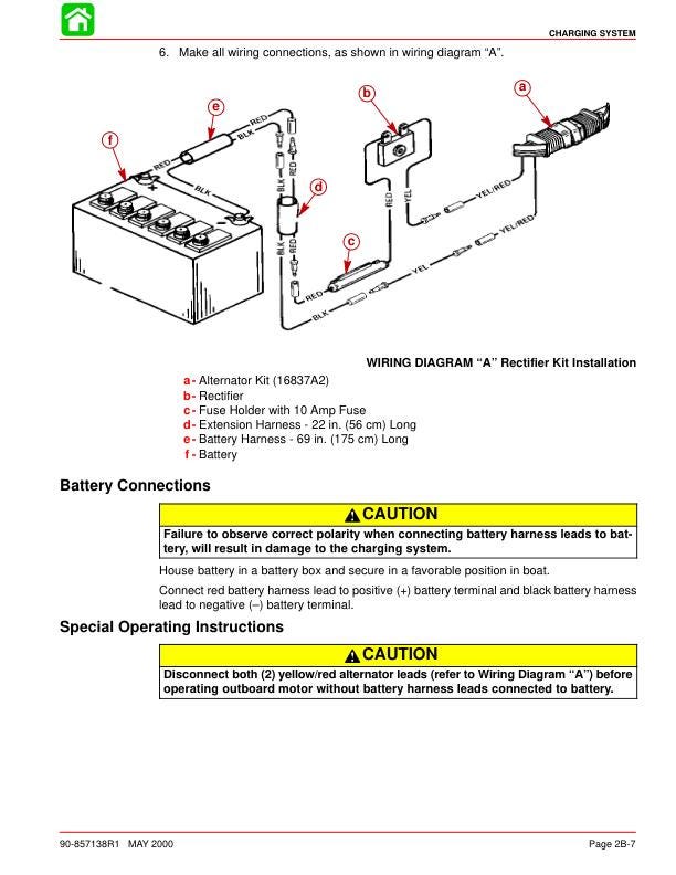 Mercury Mariner 4 5 6 HP 4-Stroke Outboard Service Manual sample page with diagrams and specifications