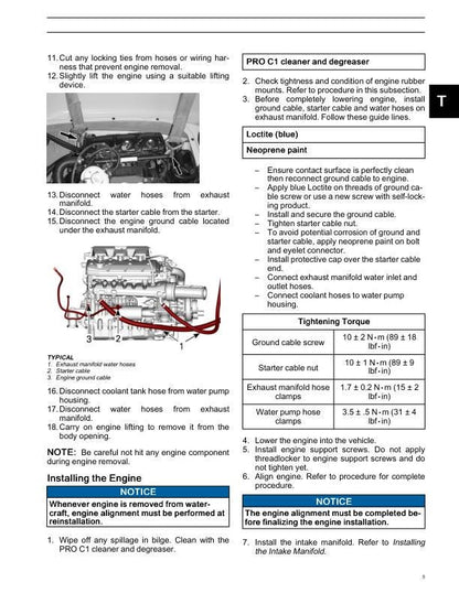 Sea-Doo 1630 ACE Engine Service Manual sample page from service manual