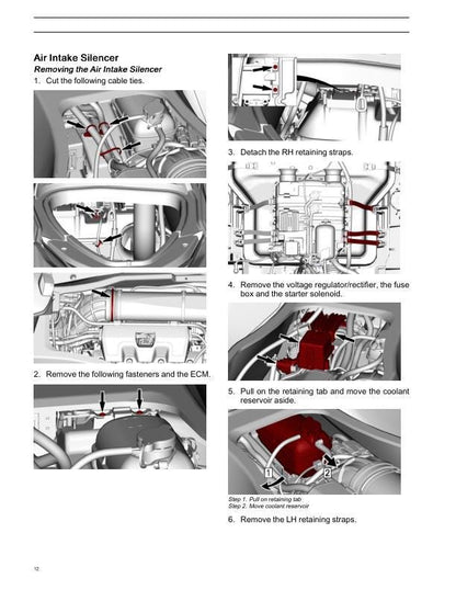Sea-Doo 1630 ACE Engine Service Manual sample page showing repair procedures