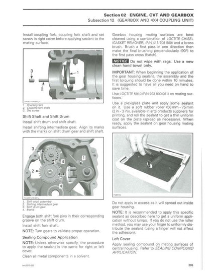 Can Am Commander 800R 1000 Service Manual sample page from service manual