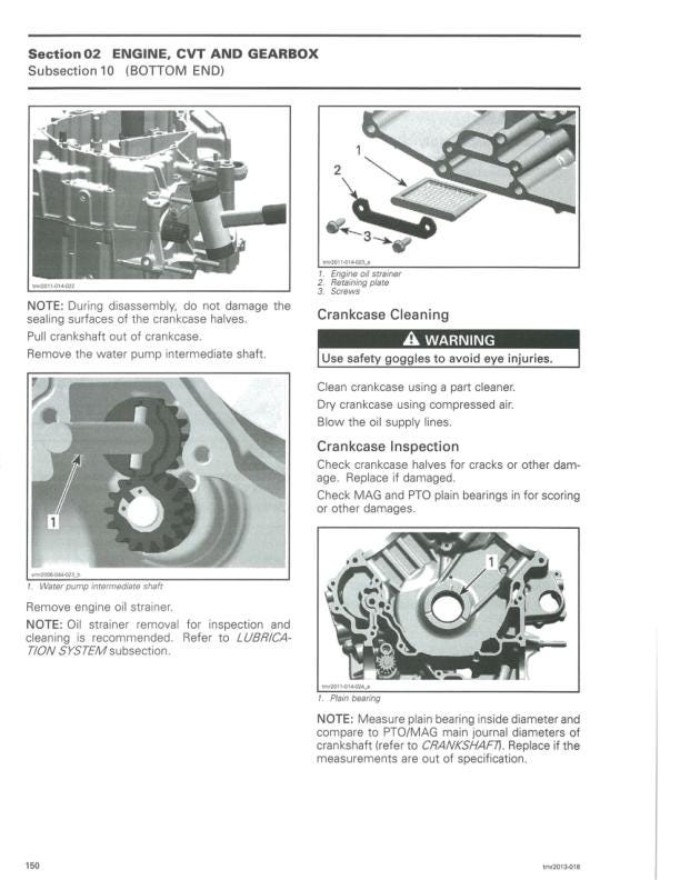 Can Am Commander 800R 1000 Service Manual table of contents