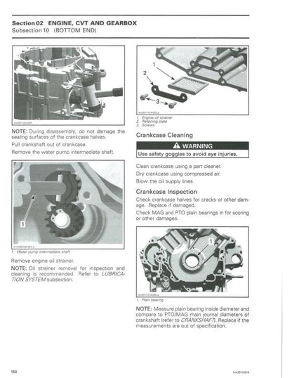 Can Am Commander 800R 1000 Service Manual table of contents