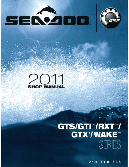 Sea-Doo GTS GTI RXT GTX Wake Service Manual factory service manual title page