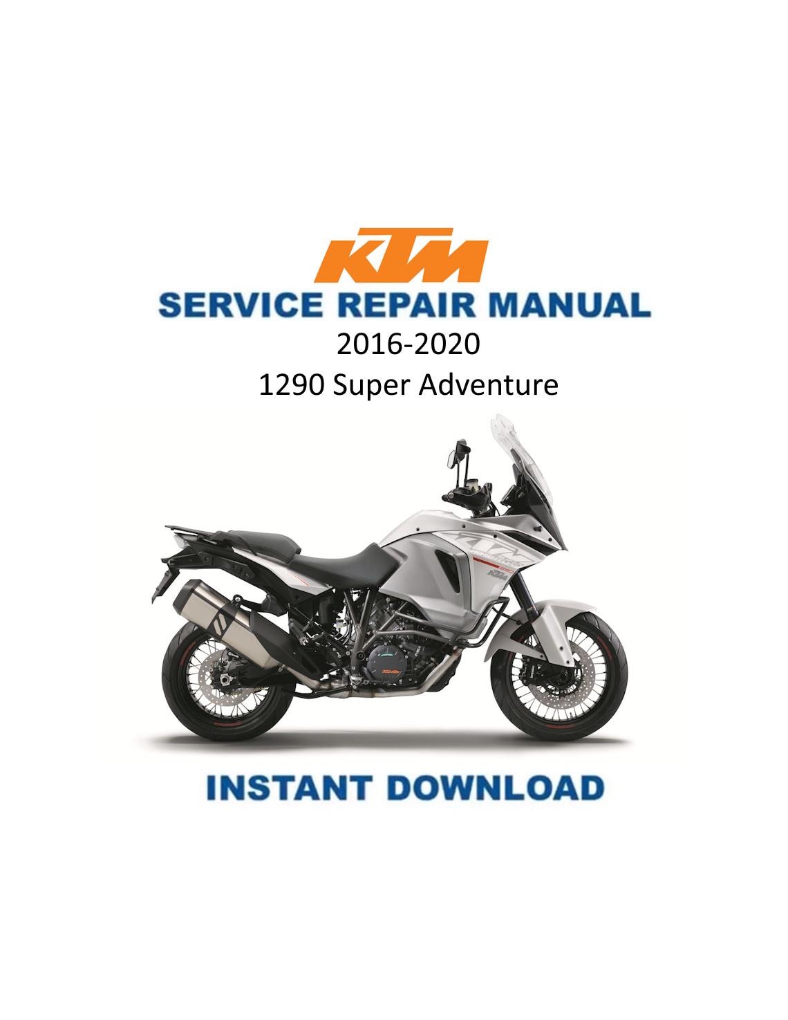 KTM 1290 Super Adventure Service Manual - Service Manual PDF Instant Download