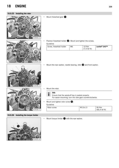 KTM 1290 Super Adventure Service Manual sample page