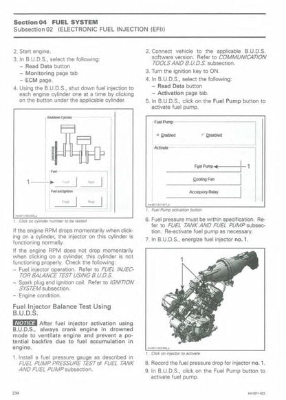 Can Am Commander 800R 1000 CanAm Service Manual sample page with technical illustrations
