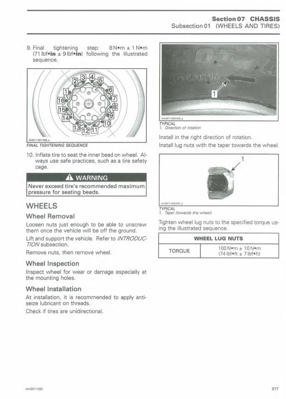 Can Am Commander 800R 1000 CanAm Service Manual sample page from the repair manual