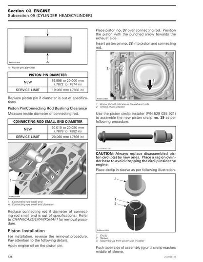 Can Am Outlander 400 EFI Service Manual sample page showing schematics and diagrams