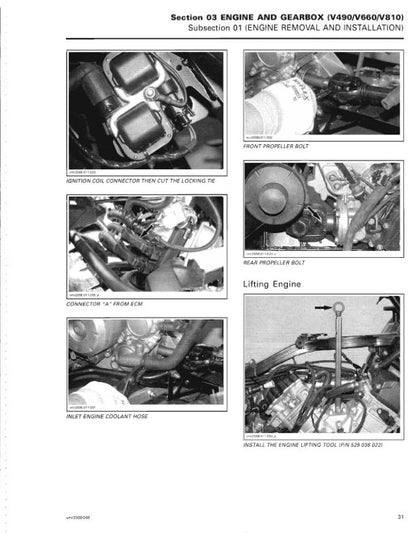 Can Am Renegade 500 800 Service Manual table of contents