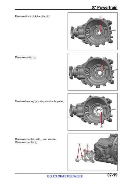 CFMOTO ZFORCE 800 Trail Service Repair Manual sample page showing schematics and diagrams