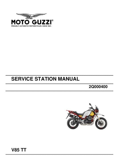 Moto Guzzi V85TT Motorcycle Service Manual factory service manual title page