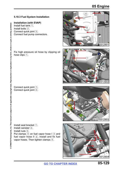 CFMOTO ZFORCE 950 H.O. Sport Ex 1000 Sport R Service Manual sample page from the repair manual