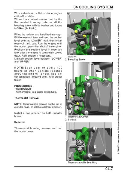 CFMOTO ZFORCE 800 Ex Service Repair Manual sample page from service manual