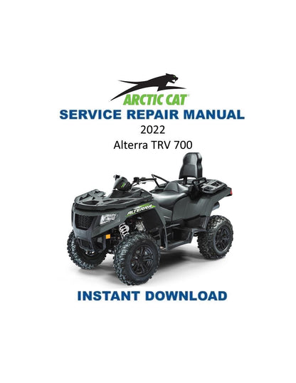 Arctic Cat Alterra TRV 700 ATV Service Manual - Service Manual PDF Instant Download