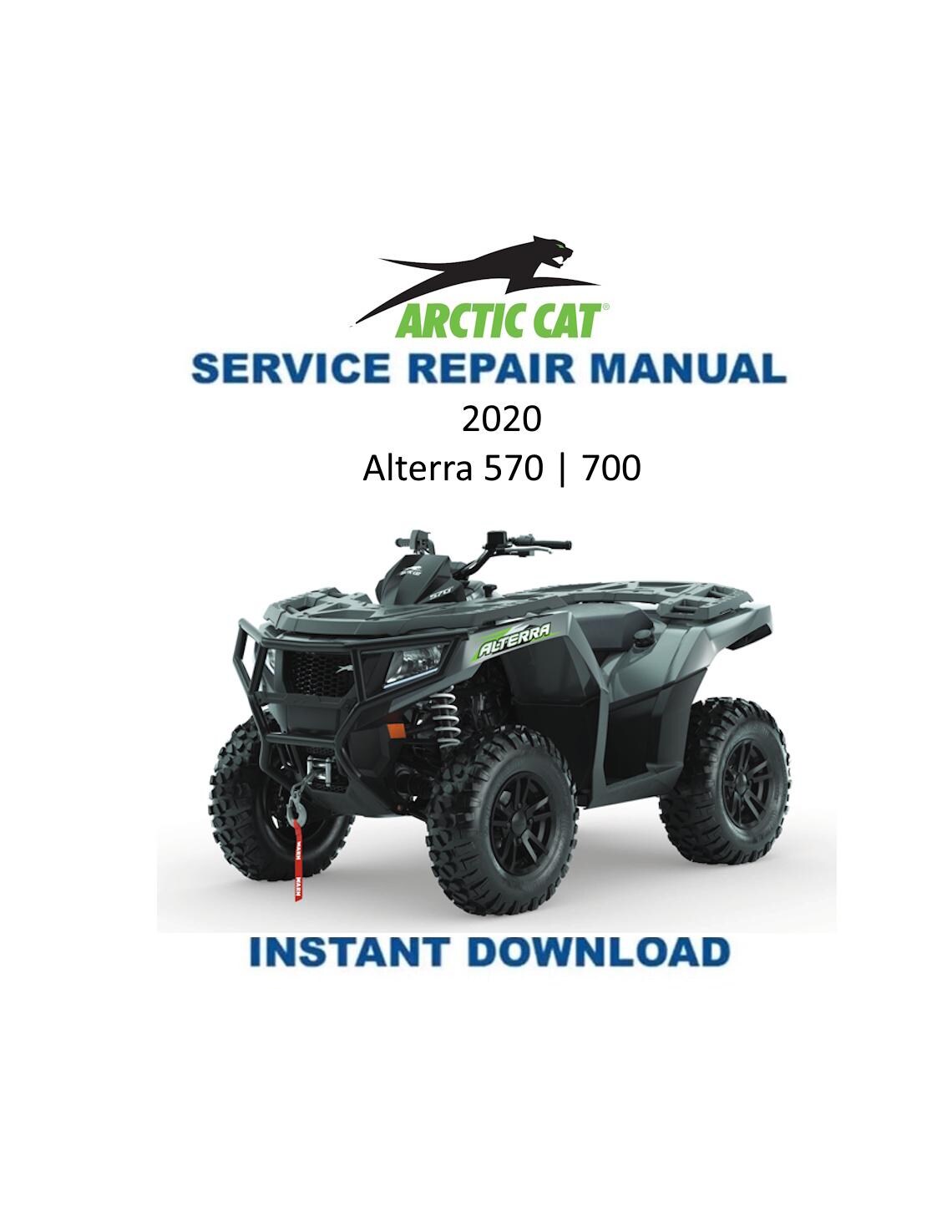 Arctic Cat Alterra 570 700 ATV Service Manual - Service Manual PDF Instant Download