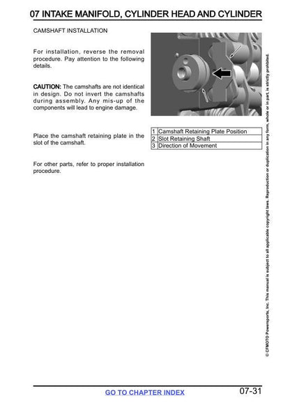 CFMOTO ZFORCE 800 Trail Service Manual sample page from the repair manual