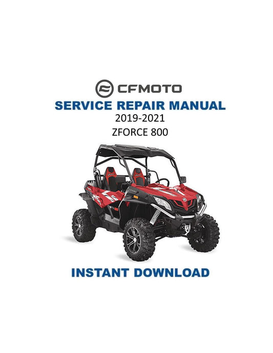 CFMOTO ZFORCE 800 Service Manual 2019-2021 - Service Manual PDF Instant Download