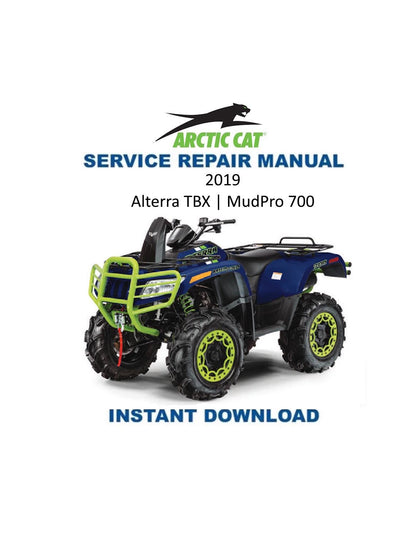 Arctic Cat Alterra TBX MudPro 700 ATV Service Manual - Service Manual PDF Instant Download