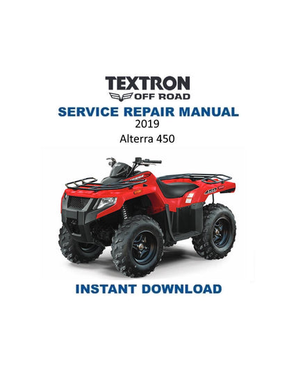 Textron Alterra 450 Arctic Cat ATV Service Manual - Service Manual PDF Instant Download