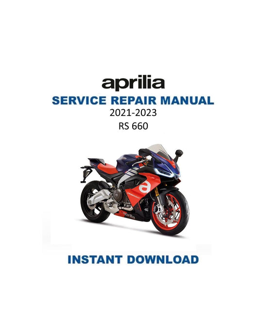 Aprilia RS 660 Service Manual 2021-2023 - Service Manual PDF Instant Download