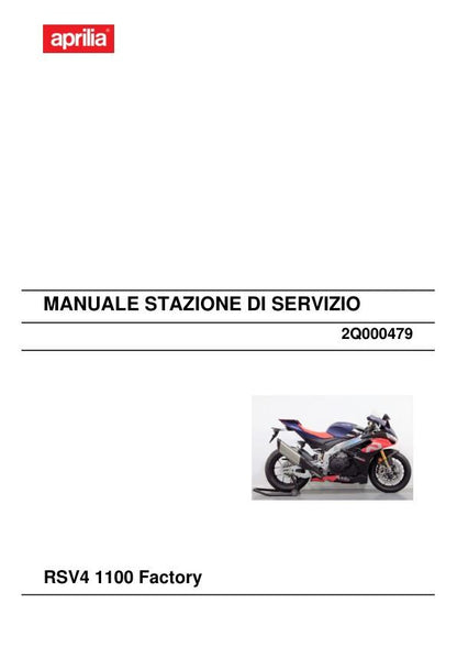 Aprilia RSV4 1100 Factory Service Manual factory service manual title page