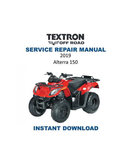 Textron Alterra 150 Arctic Cat ATV Service Manual - Service Manual PDF Instant Download