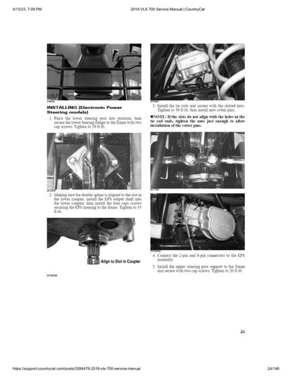 Textron Alterra VLX 700 EPS Arctic Cat ATV Service Manual sample page from service manual