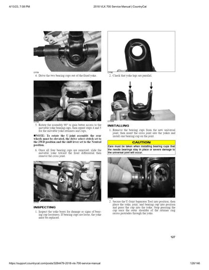 Textron Alterra VLX 700 EPS Arctic Cat ATV Service Manual sample page from the repair manual