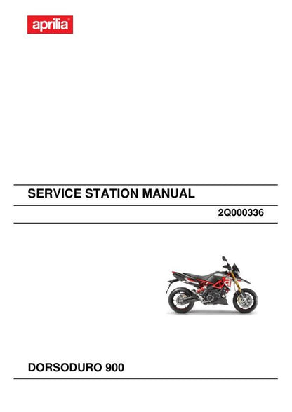 Aprilia Dorsoduro 900 Service Manual factory service manual title page