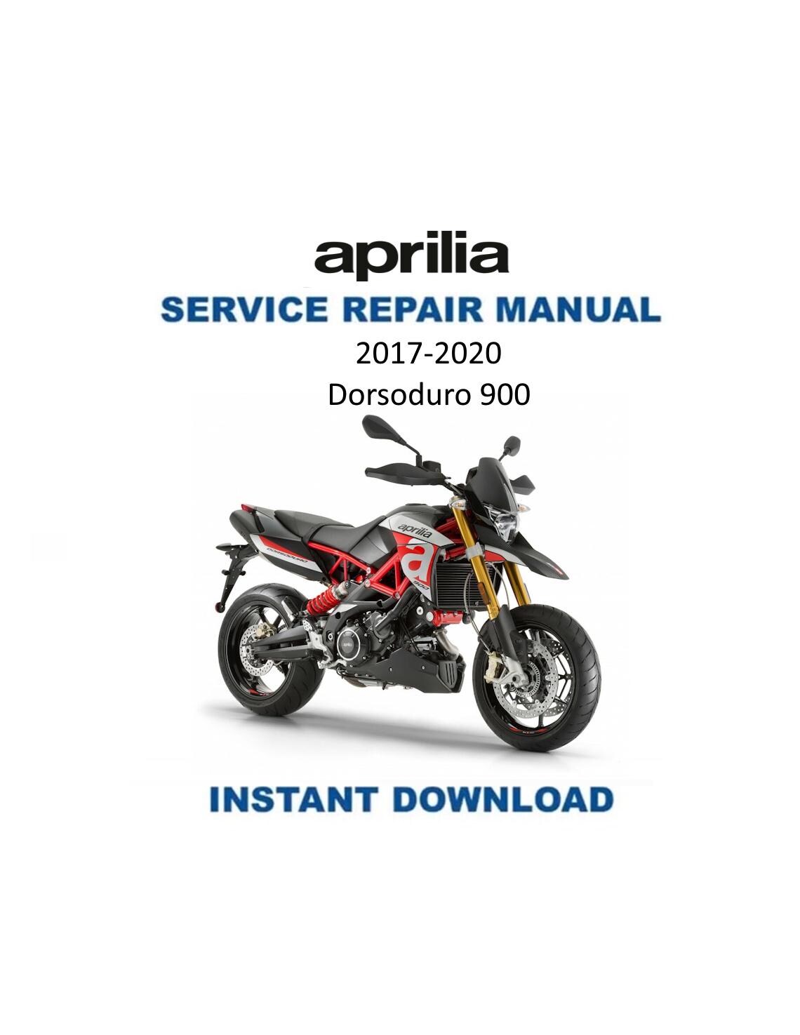 Aprilia Dorsoduro 900 Service Manual 2017-2020 - Service Manual PDF Instant Download
