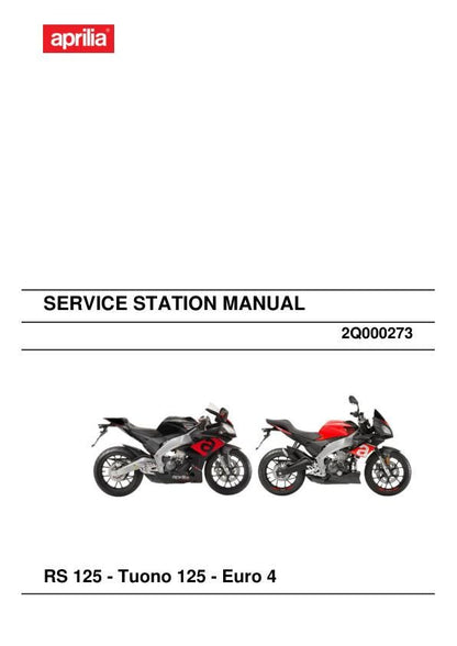 Aprilia RS125-Tuono125-Euro4 Service Manual factory service manual title page