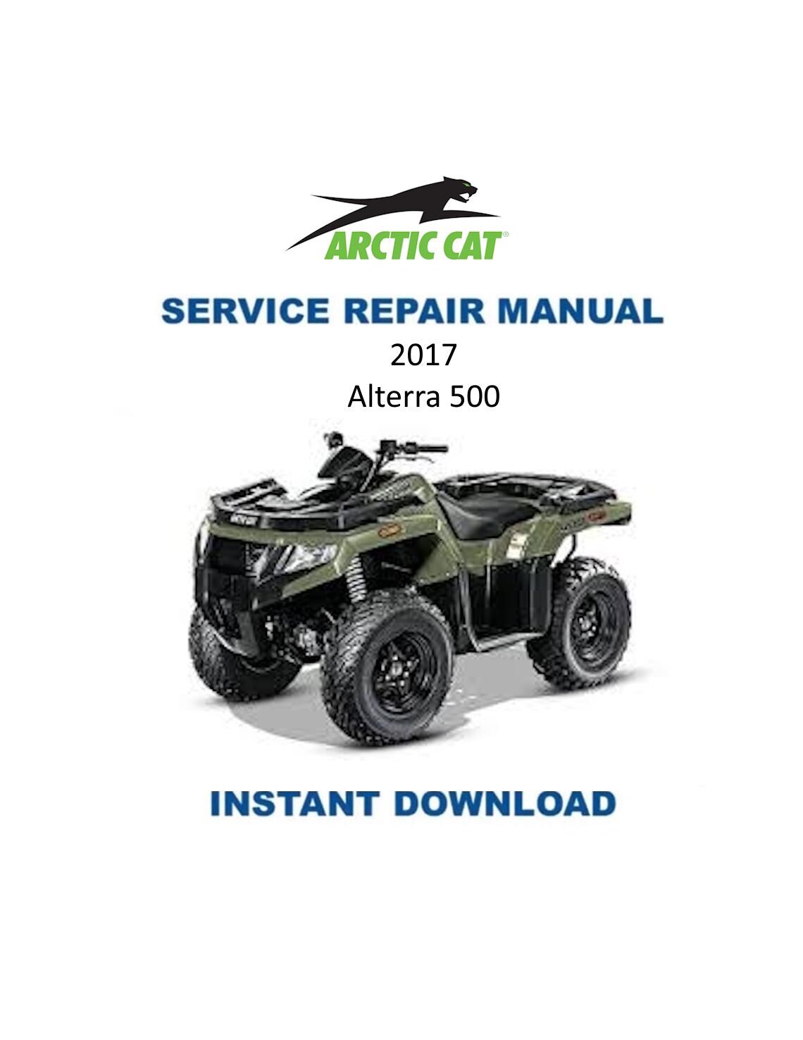 Arctic Cat 500 ATV Service Manual - Service Manual PDF Instant Download