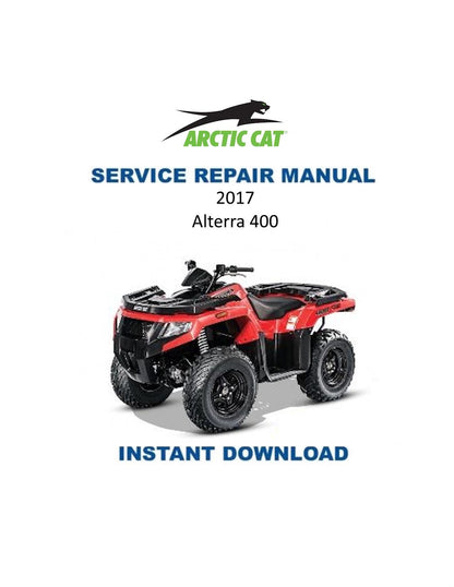 Arctic Cat Alterra 400 ATV Service Manual - Service Manual PDF Instant Download