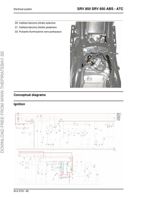 Aprilia Srv 850 ABS - ATC Service Manual sample page from service manual