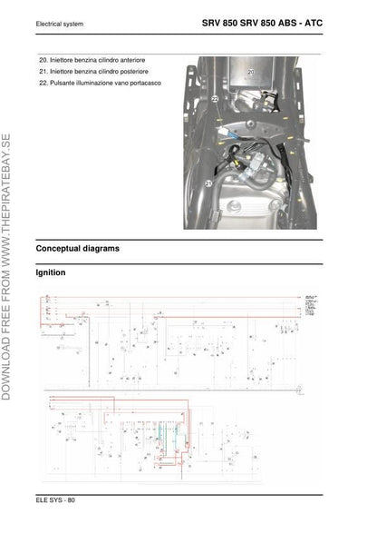 Aprilia Srv 850 ABS - ATC Service Manual sample page from service manual