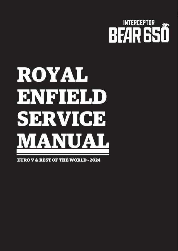 Royal Enfield Interceptor Bear 650 Service Manual factory service manual title page