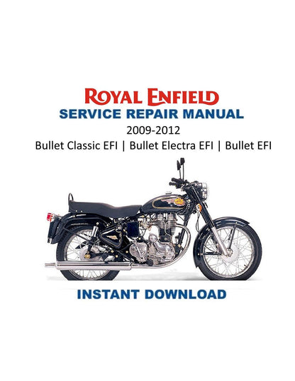 Royal Enfield Bullet Classic Electra EFI Service Manual 2009-2012 - Service Manual PDF Instant Download