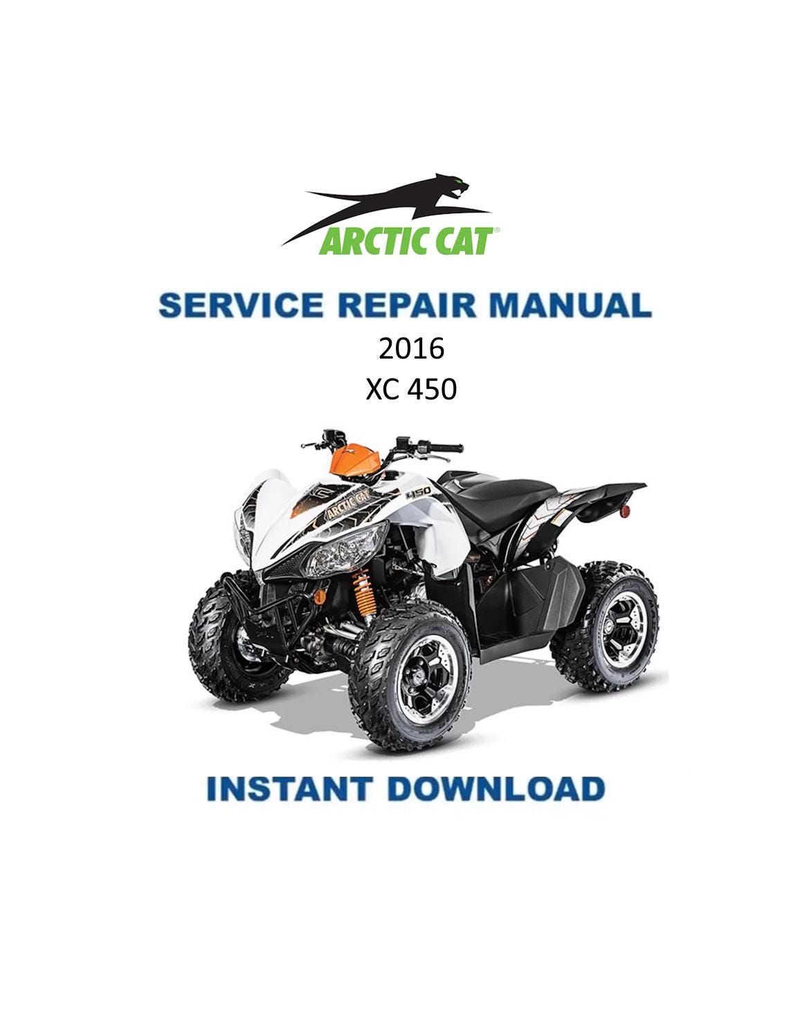 Arctic Cat XC 450 ATV Service Manual - Service Manual PDF Instant Download