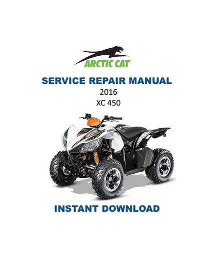 Arctic Cat XC 450 ATV Service Manual - Service Manual PDF Instant Download