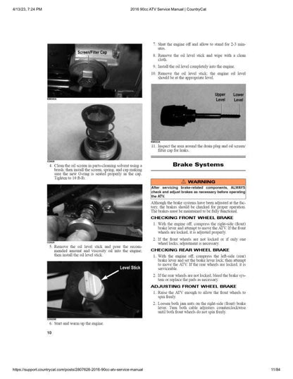 Arctic Cat 90 Utility DVX 90 ATV Service Manual table of contents