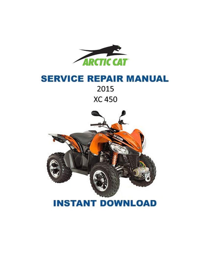 Arctic Cat XC 450 ATV Service Manual - Service Manual PDF Instant Download