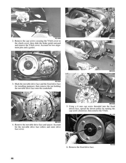 Arctic Cat 500 550 700 1000 MudPro TRV ATV Service Manual sample page from service manual