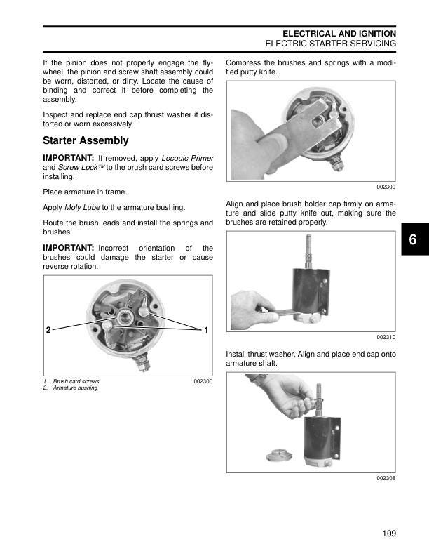 Evinrude ETEC 15 25 30 HP Outboard Service Manual sample page showing repair procedures