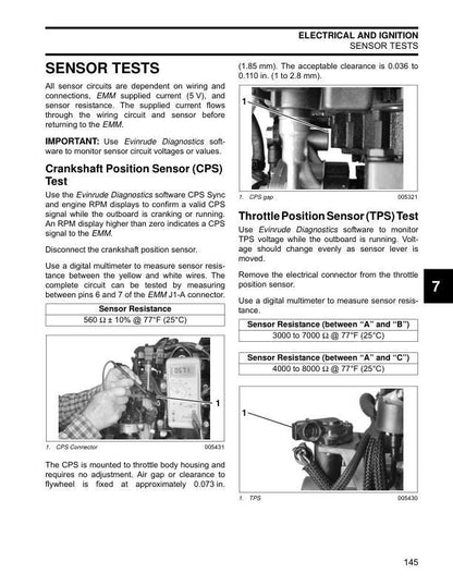 Evinrude ETEC 115 130 150 175 200 Outboard Service Manual | 2010-2015 - sample page 7