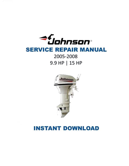 Johnson 9.9 15 HP Outboard Service Manual - Service Manual PDF Instant Download