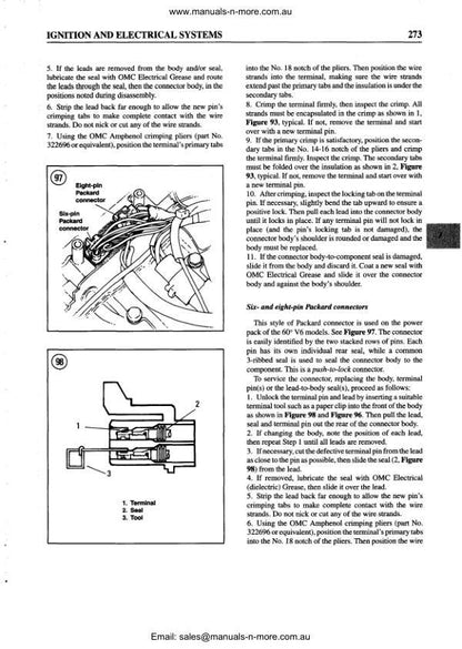 Evinrude 65 - 300 Outboard Service Manual sample page from service manual