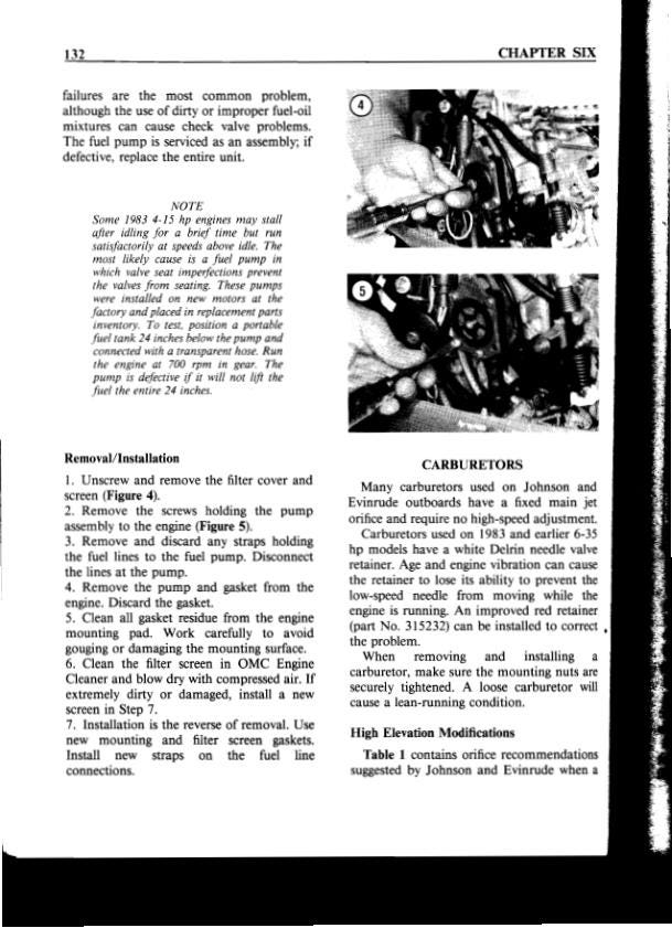 Johnson Evinrude 2-40 HP Outboard Service Manual | 1973-1990 - sample page 7