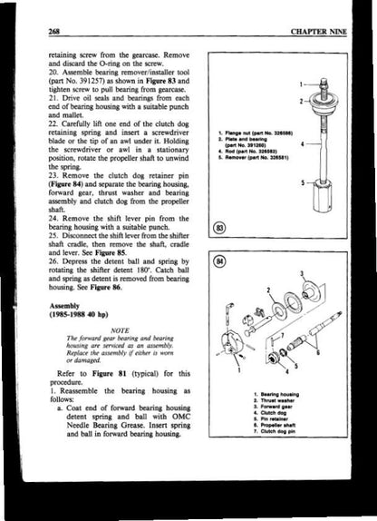 Johnson Evinrude 2-40 HP Outboard Service Manual | 1973-1990 - sample page 9